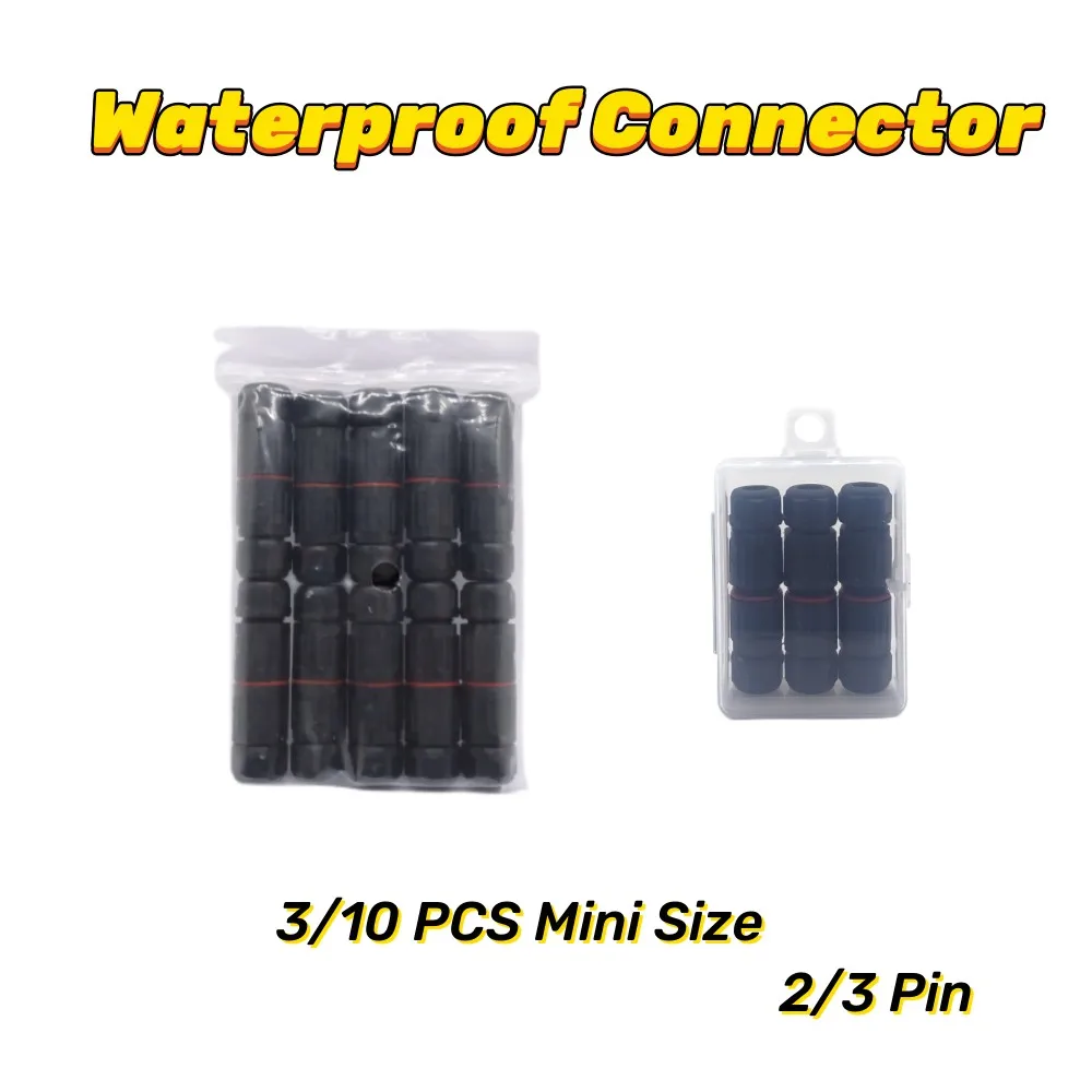 

2/3 Pin Waterproof Wiring Terminal Module Cable Connector Wire Connection Household Industrial Replaced Tape Box-Packed