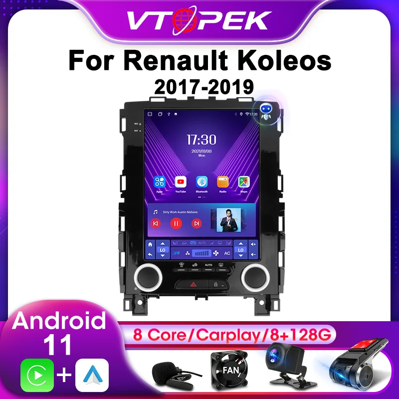 

Vtopek 2Din For Renault Koleos Megane 4 Samsung SM6 Talisman 2017-2019 Android 11 Car Stereo Radio Multimedia Video Player