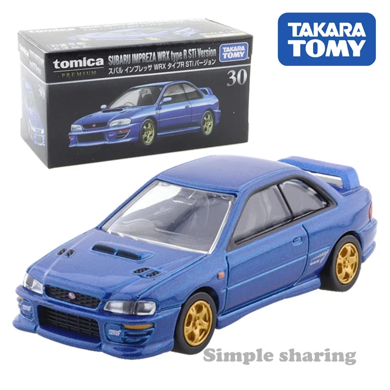 

Takara Tomy Tomica Premium 30 Subaru Impreza WRX TypeR STi Version 1/61 Car Alloy Toys Motor Vehicle Diecast Metal Model