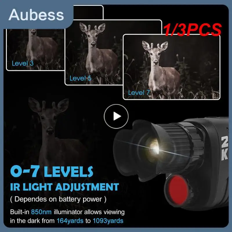 

1/3PCS Rechargable Battery 1080p High Definition Infrared Night Vision Telescope Night Vision Camera Outdoor Hunting