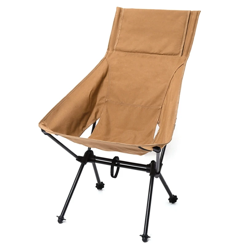 

Outdoor Ultra-Light Aluminum Alloy Folding Chair Portable Heightening Fishing Chair Leisure Chair Breathable Moon Chair