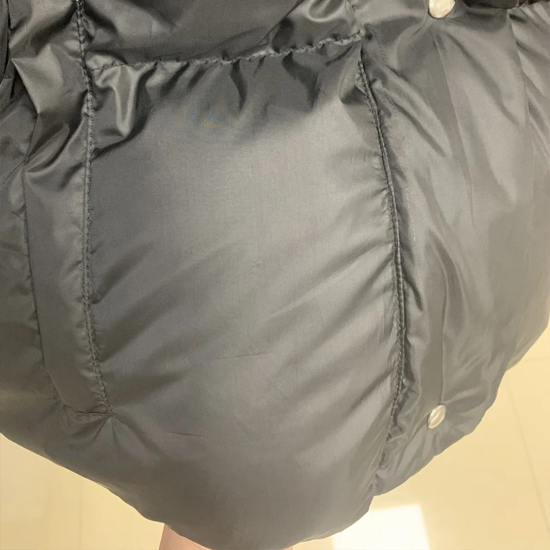 2022 Winter Luxury Ladies Coat High End Chest Red Rubber Sleeve Removable Vest White Duck Down Jacket