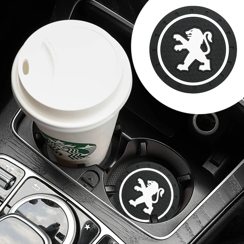 

Car Coaster Cup Holder Non-slip Mat Interior Car Styling for Peugeot 308 408 508 RCZ 208 3008 2008 206 207 307 Car Accessories