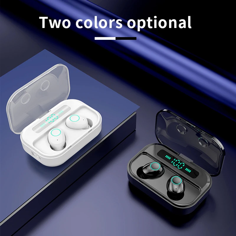 

Беспроводные наушники M7 Bluetooth 5,0, наушники-вкладыши с микрофоном, HD вызовы, HIFI Спортивная гарнитура с зарядным устройством для смартфона