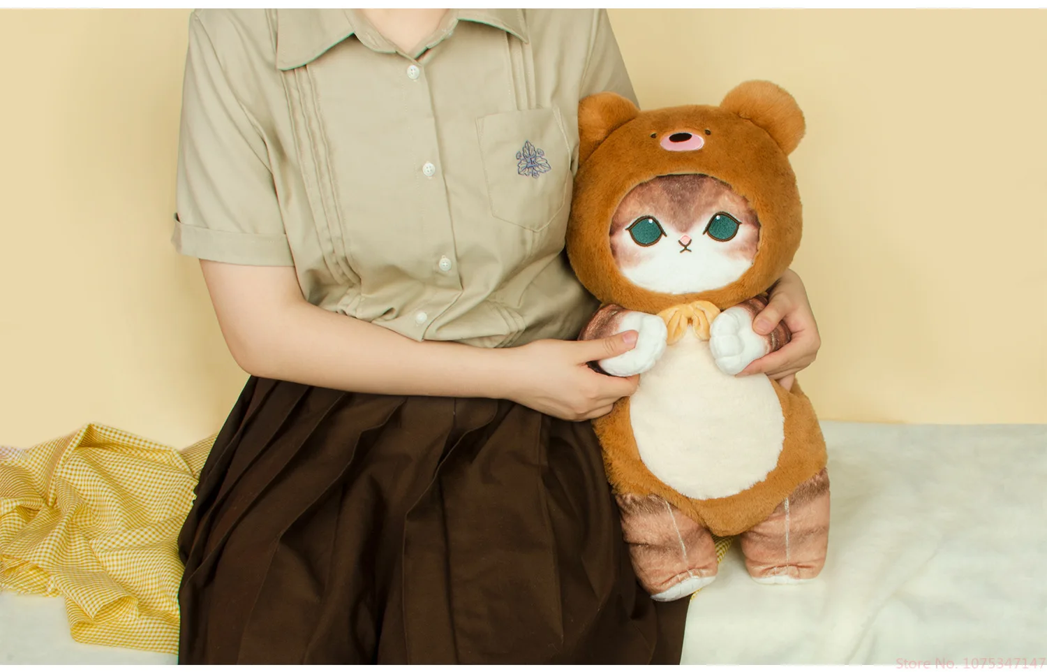 Оригинальный Mofusand Kawaii Cos Cat Animal Plushies 50 см Косплей Животные Динозавр Корова Медведь