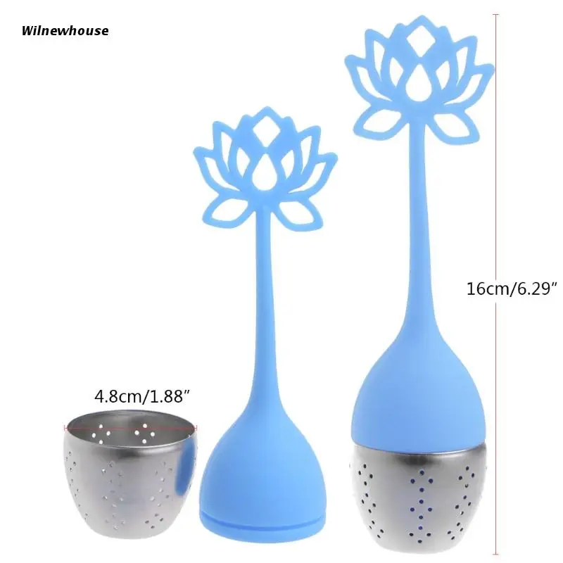 

F63A силиконовый рассеиватель для чая в форме лотоса из нержавеющей стали