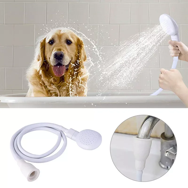 

Pet Dog Cat Shower Head Bathroom Multi-function Tap Spray Head Toilet Bath Sprayers Drains Strainer Water Shampoo baths Tool