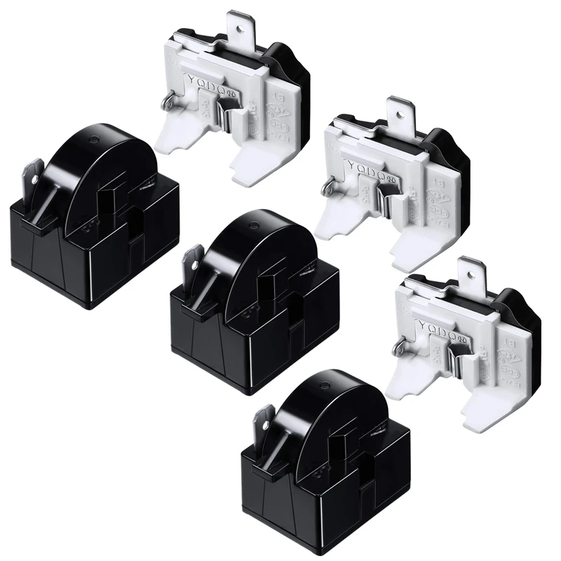 

AD-3X QP2-4.7 PTC Starter Relay 1 Pin Refrigerator Starter Relay And 6750C-0005P Refrigerator Overload Protector