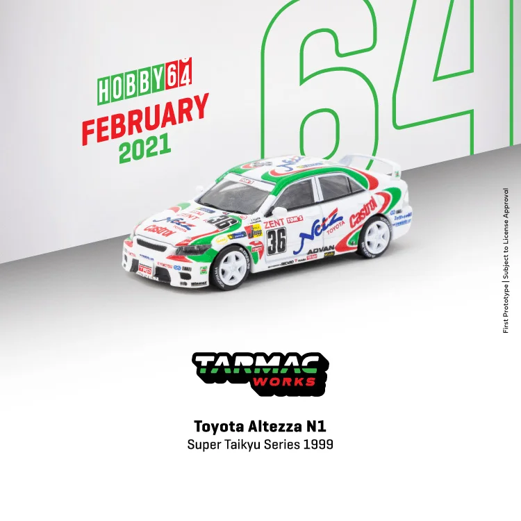 

Tarmac работает TW 1:64 Toyota Bites Altezza 36 1999 модель автомобиля из сплава