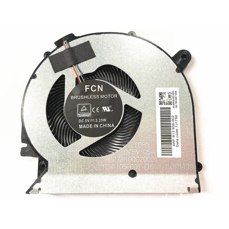 

New Laptop Cooler Fan For HP ENVY13 ENVY 13-AH TPN-W136 L19526-001 L19527-001 023.100C2.0001