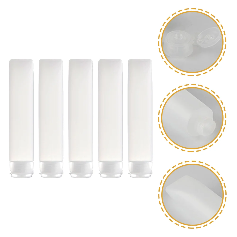 

10Pcs Lotion Tubes Bottles Makeup Sample Container Dispenser for Facial Cleanser