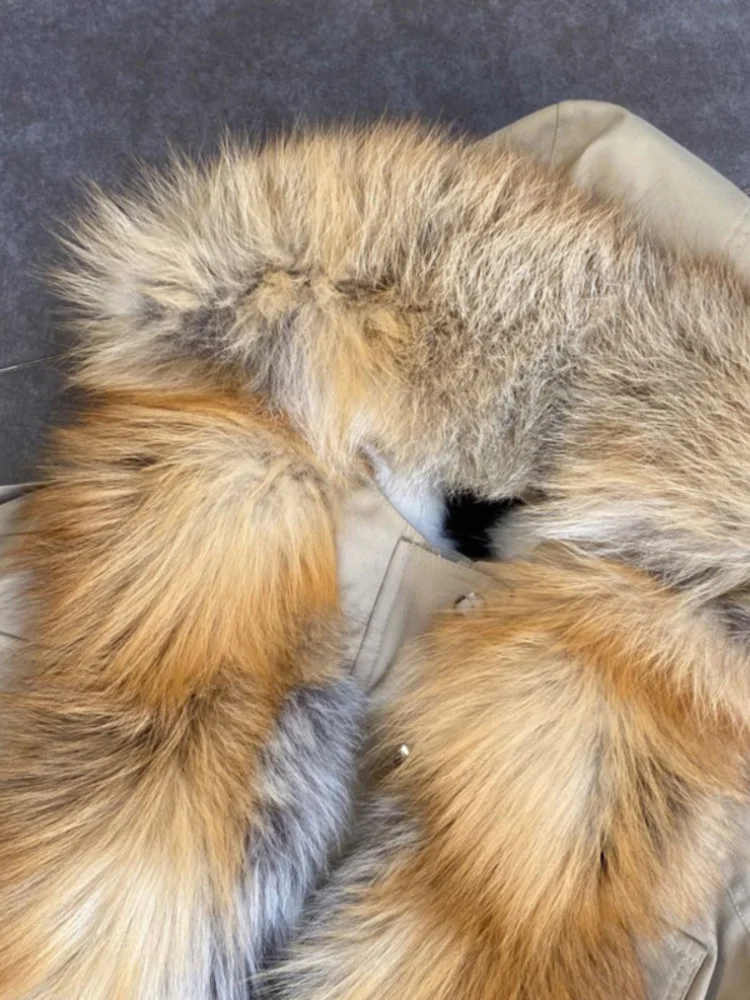 DEAT 2024 зимняя женская новая куртка с меховым воротником и подкладкой из