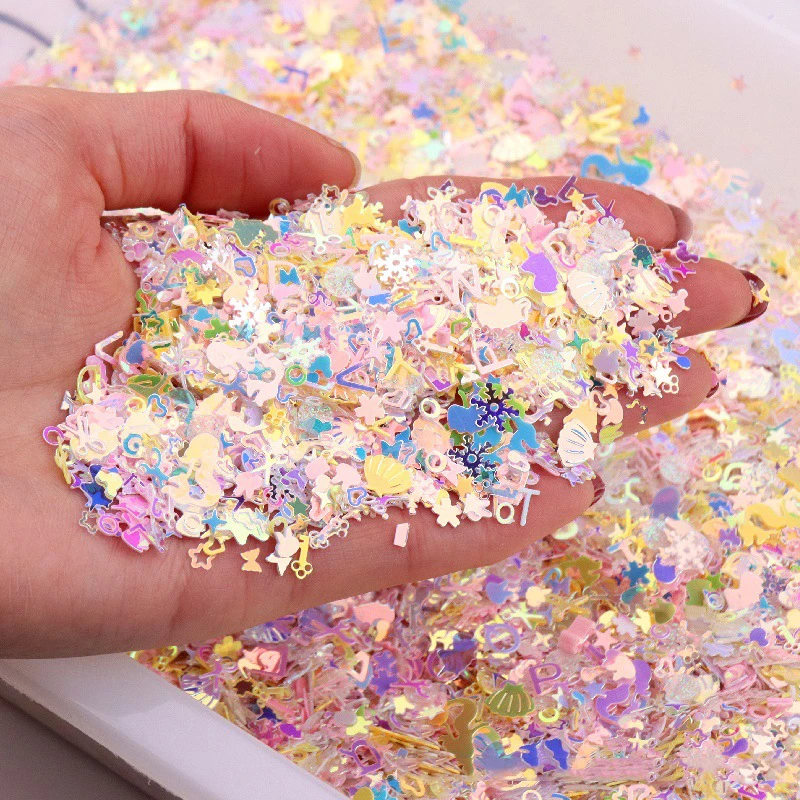 

15kind Mixed Sequin Ultrathin Crafts Paillette Mermaid Powder Flakes DIY Sequin Nails Art Manicure Material Sewing Clothes Decor