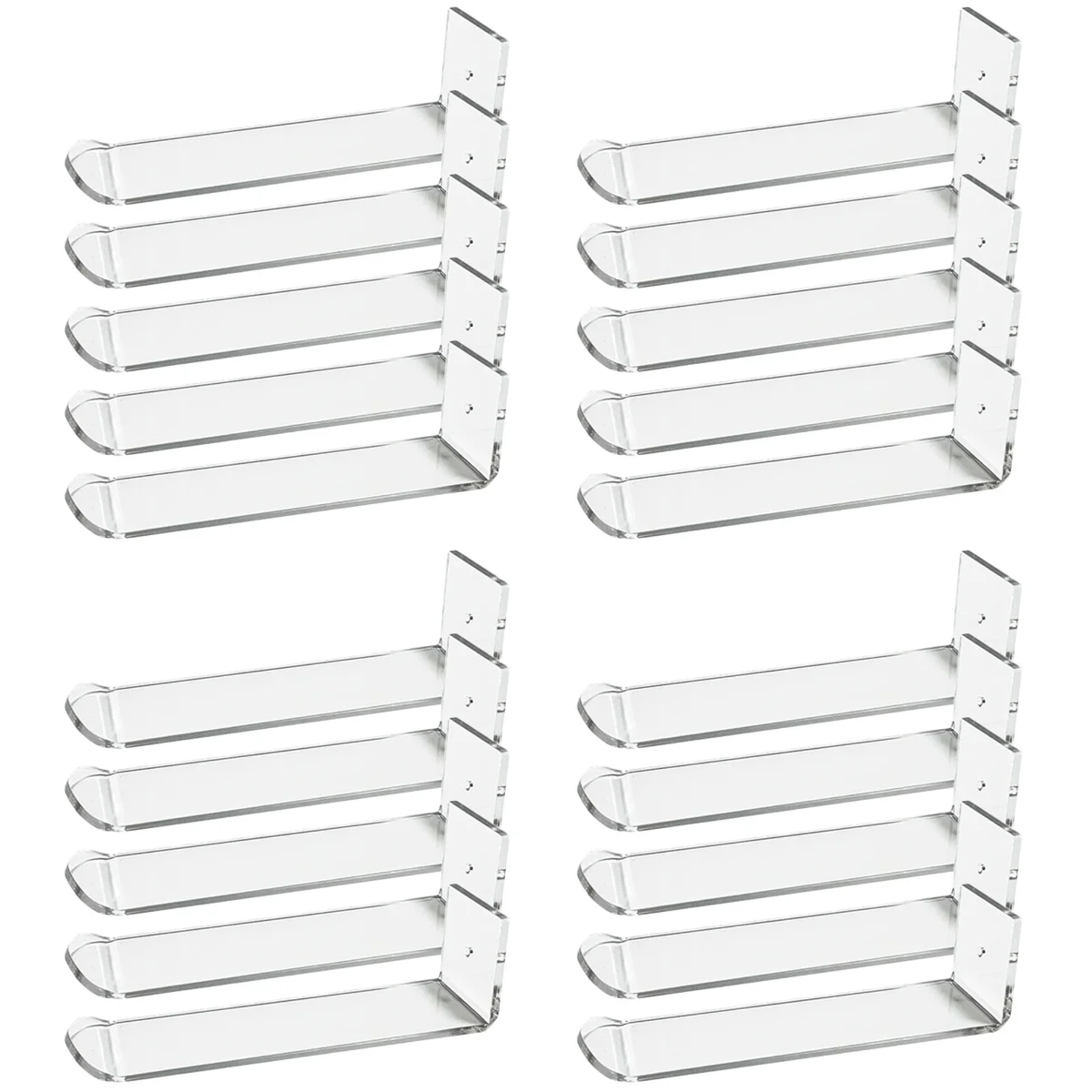 

20 pcs Hair Band Display Racks Transparent Headband Racks Display Holders Headwear Holder