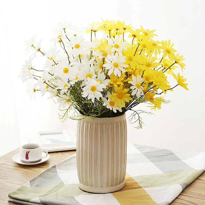 

1/3/5 Piece Artificial Flower Multicolor Small Daisy Flower Bouquet, Outdoor Decor, Wedding, Party, Home Decor, Wedding Decor