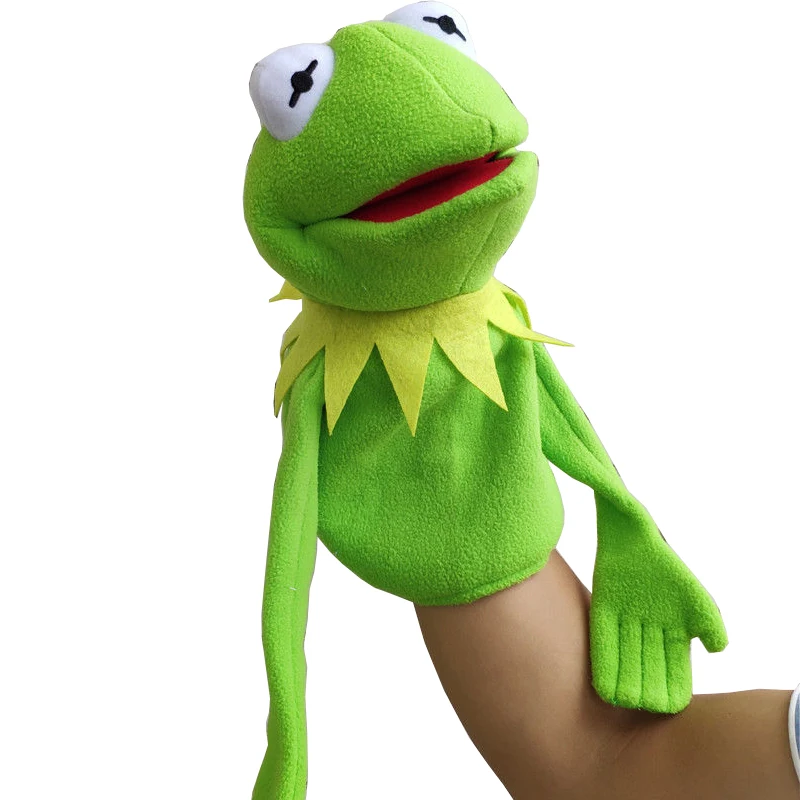 Plush Kermit Frog Hand Puppet Mouth Moving The Muppet Show Plush Animal Toys Plush Stuffed Frog Doll