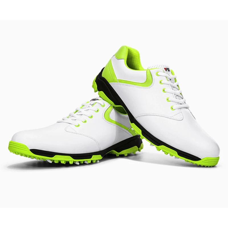 PGM Men Golf Shoes Anti-slip Breathable Golf Sneakers Super Fiber Spikeless Waterproof Outdoor Sports Leisure Trainers XZ051