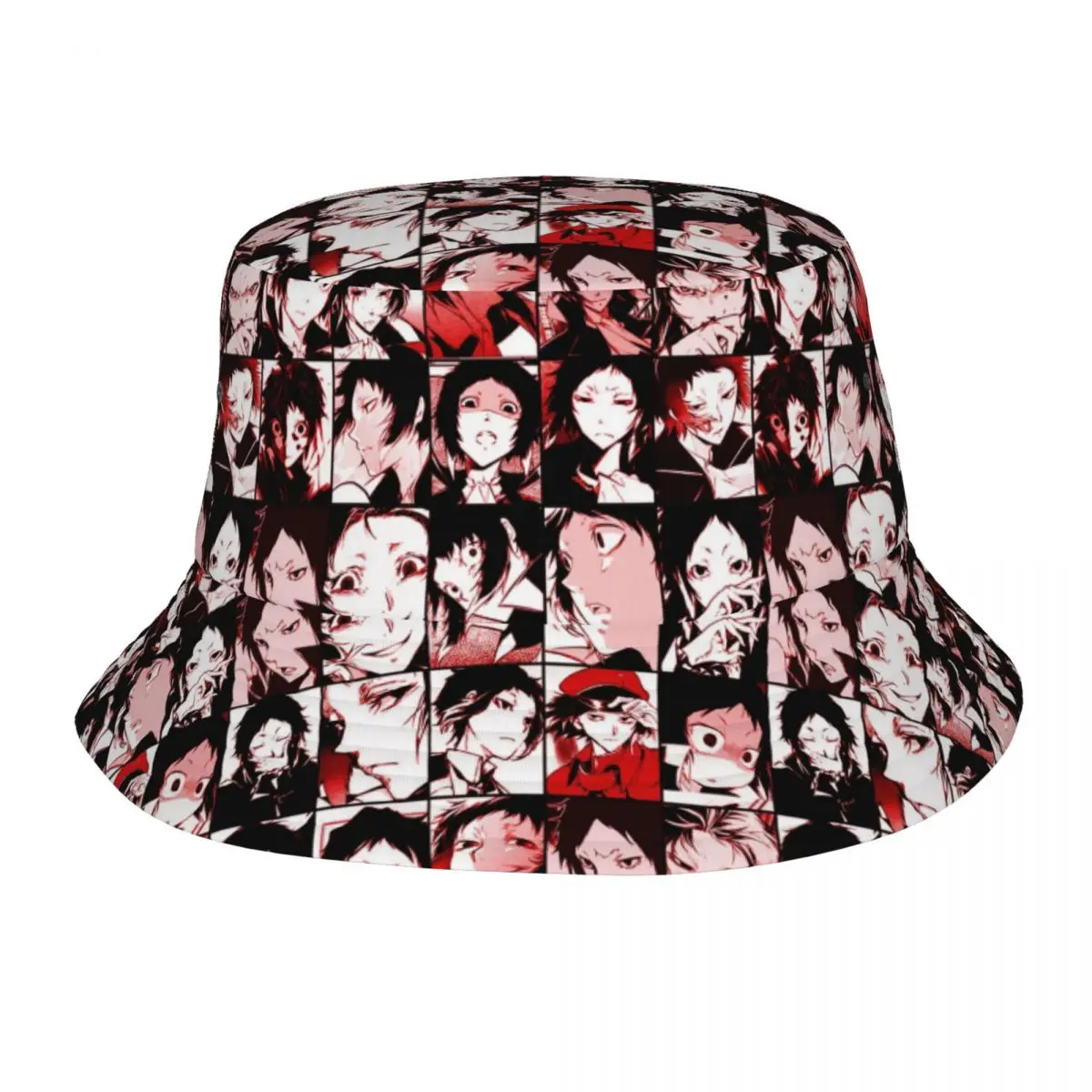 

Bungou Stray Dogs Akutagawa Ryunosuke Bucket Hat for Men Women Summer Travel Sun Hat Unique Design Fisherman Hat Dropshipping
