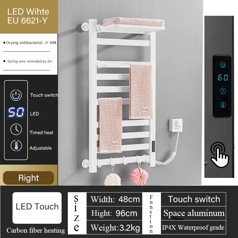 

Электрическая термостатическая вешалка для полотенец ALUMINIUM
