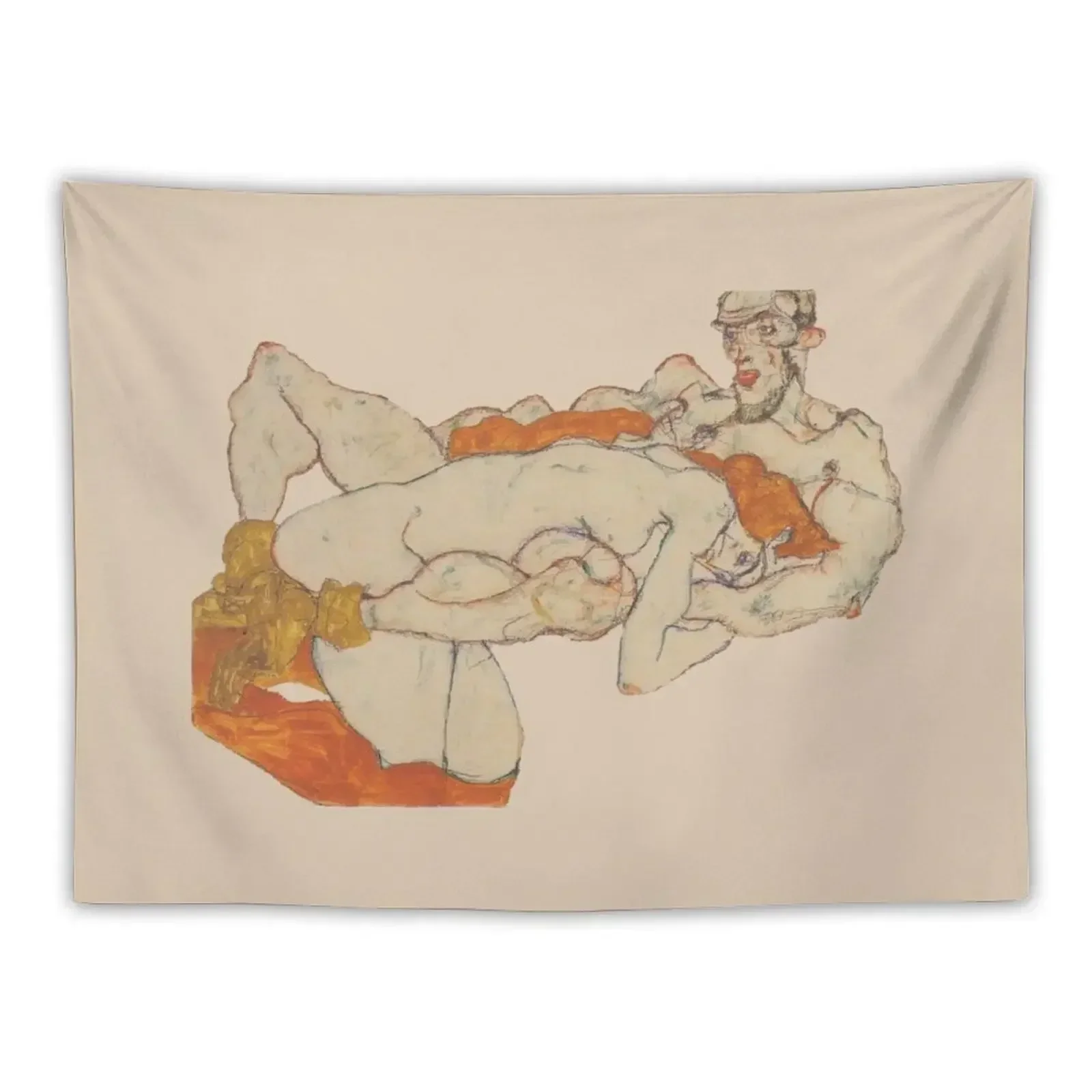 Egon Schiele - Любители 1913 гобелен настенная роспись декоративные настенные фрески