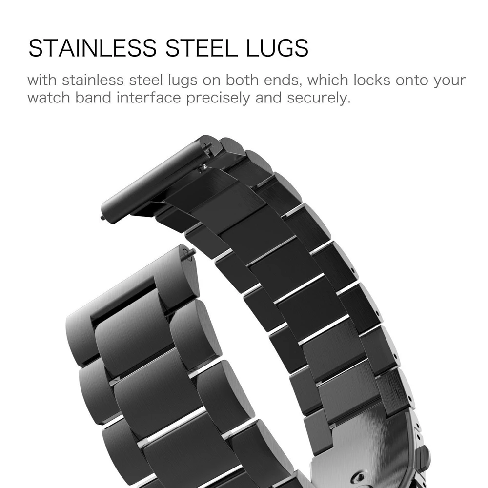 22mm Magnetic Metal Strap For Amazfit GTR 4 3 Pro 2 2e Bracelet Stainless Band For Stratos 2/3 Pace Wristband Correa