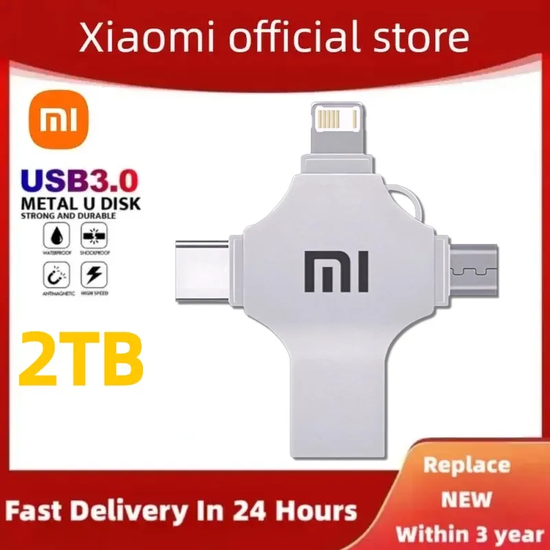 XIAOMI 1 ТБ USB-накопитель USB 3.0 Pendrive 512 ГБ 256 128 Мини-накопитель Скорость до 100 м/с
