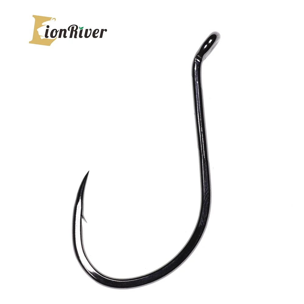 

Lionriver High Carbon Steel Offset Fish Hook Octopus Circle Hook Saltwater Fishing Terminal Tackle Bass Trout Snapper Fishing