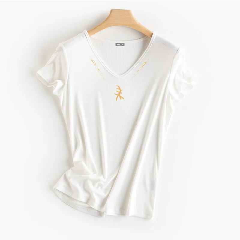 

NEW High-quality soft pure cotton women's casual short-sleeved breathable classic T-shirt