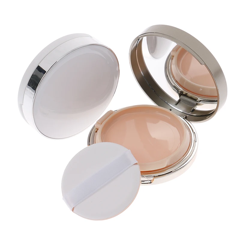 

1Pc Empty Air Cushion Puff Box Portable Cosmetic Makeup Case Container with Powder Sponge Mirror For Bb Cream Foundation Diy Box