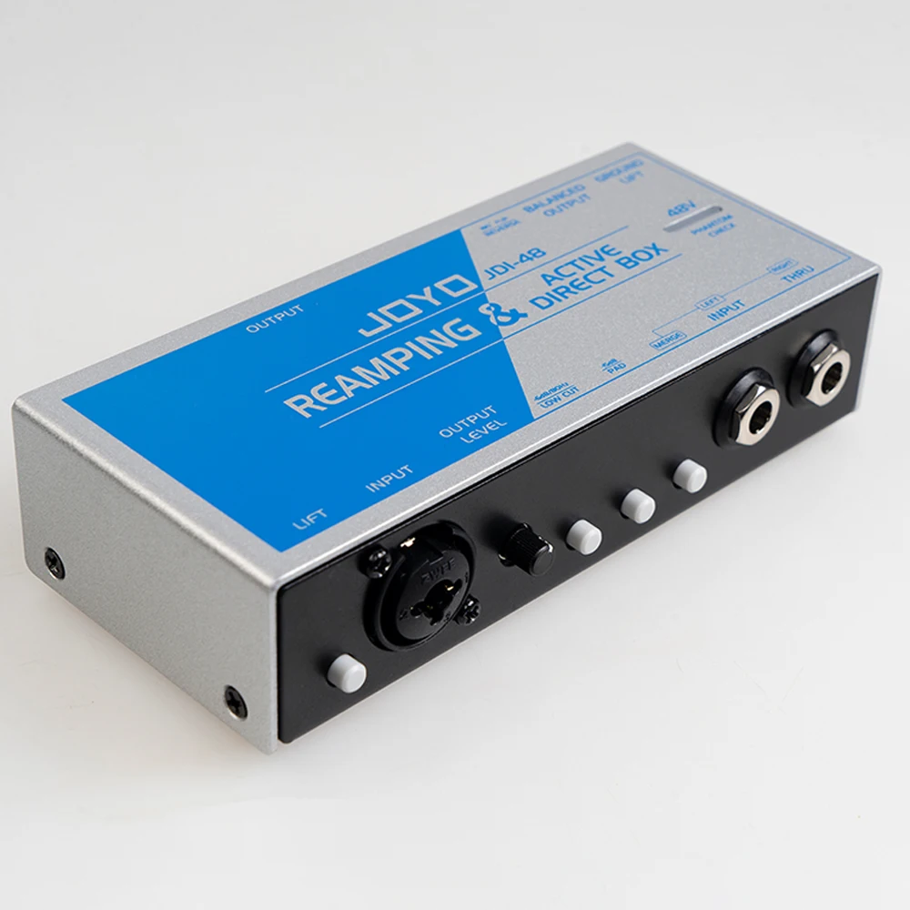 Фото JOYO JDI-48 Stereo Mix педаль для гитарных эффектов Preamp DI BOX, переключение сигнала, запись в режиме реального времени, многофункциональные эффекты №2