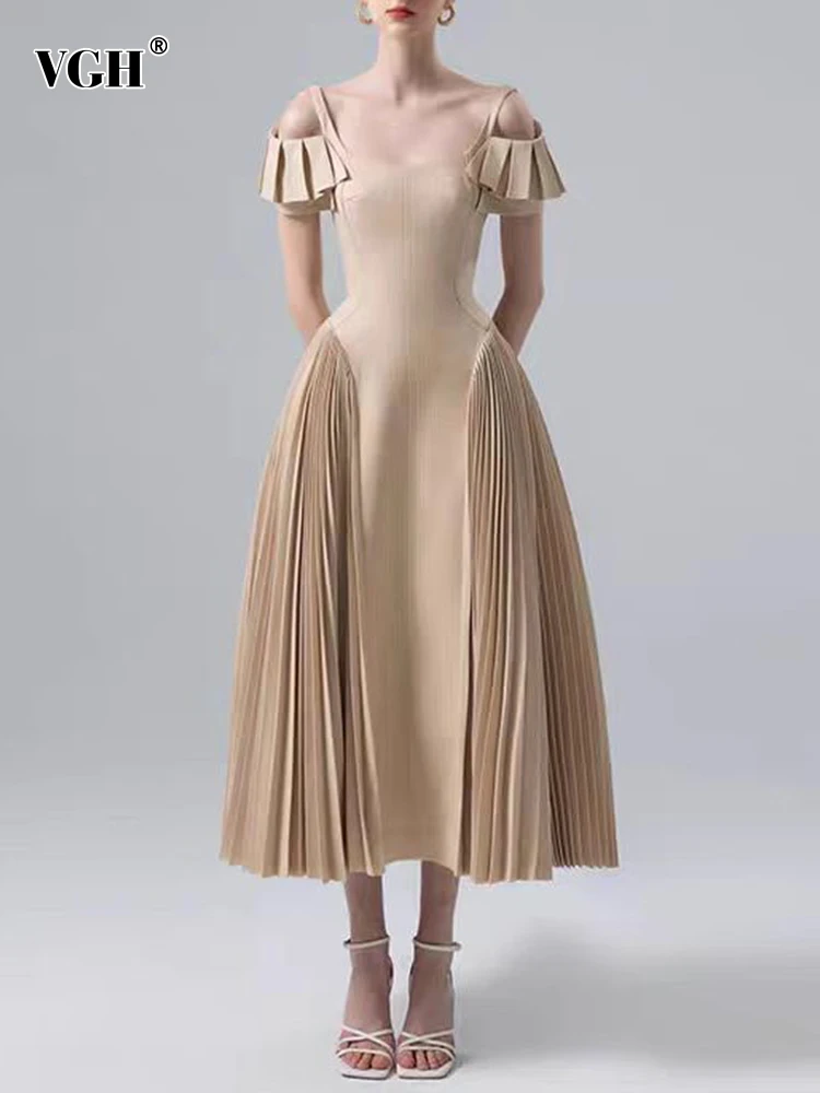 

Женское винтажное платье с квадратным вырезом, коротким рукавом и открытыми плечами