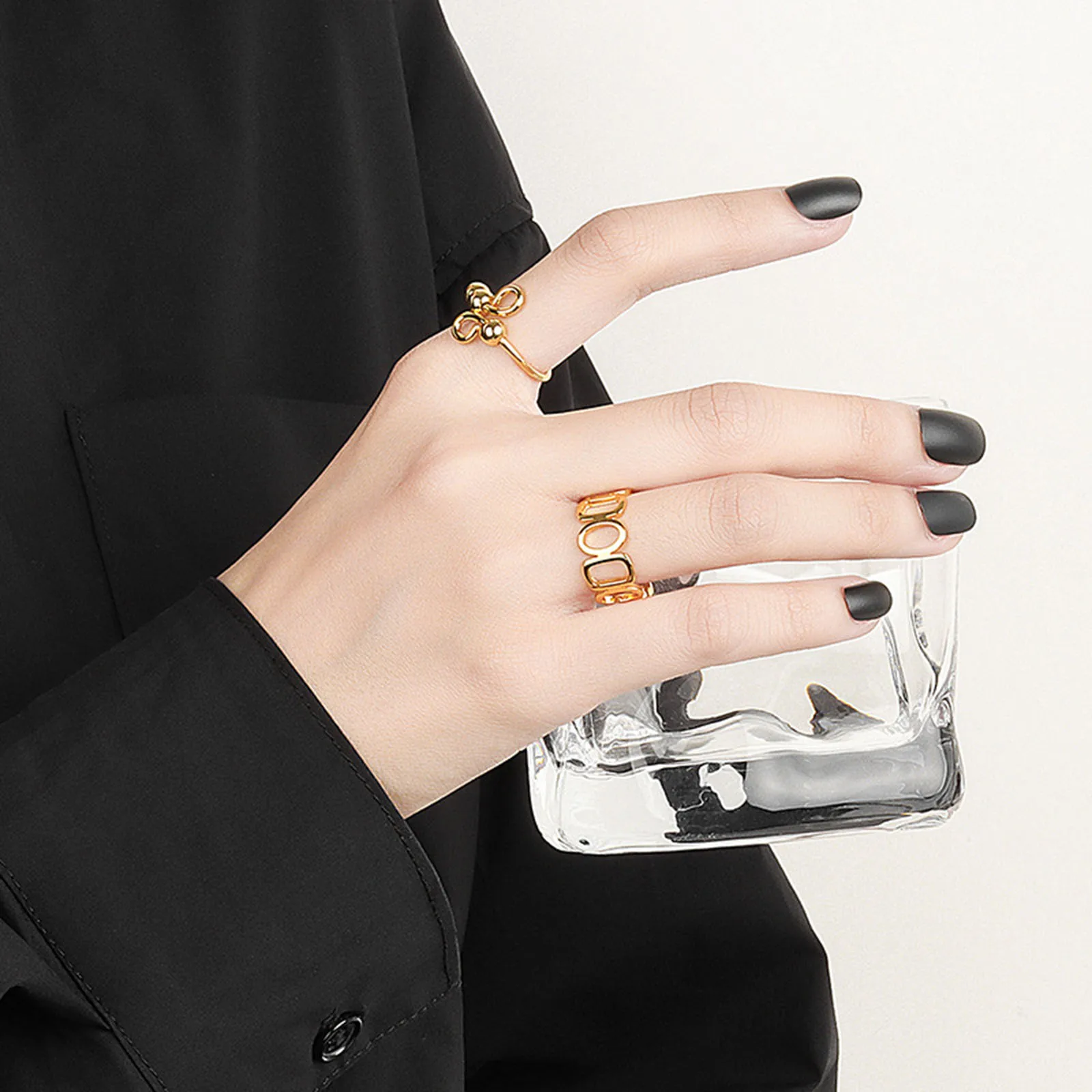 

Модные креативные открытые Регулируемые кольца, полноразмерные спиральные разноцветные кольца против стресса и тревоги для женщин и девуш...