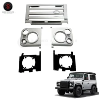 dashboard kit center console kit sliver center control organizer interior accessories for land rover classic defender