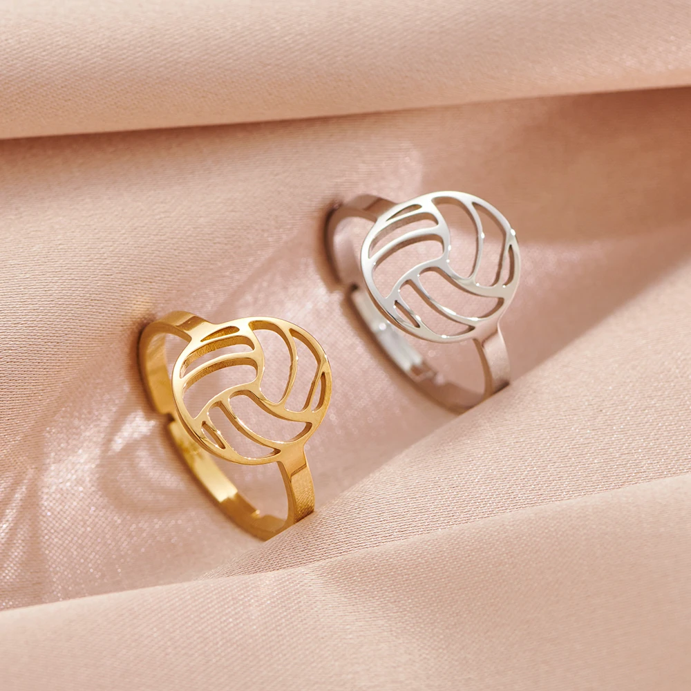 Женское Обручальное кольцо для волейбольных клубов из нержавеющей стали