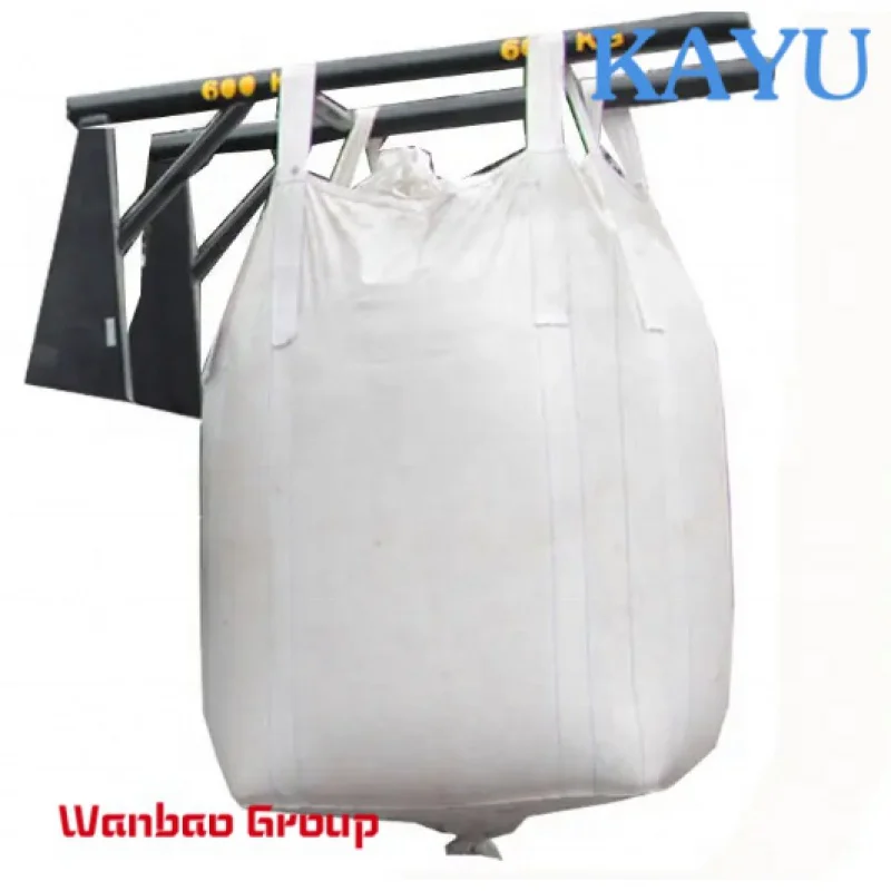 Cheap Customized LOGO Full Open Top Flat Bottom PP 1 Ton Bulk Bag Plastic Jumbo Bag