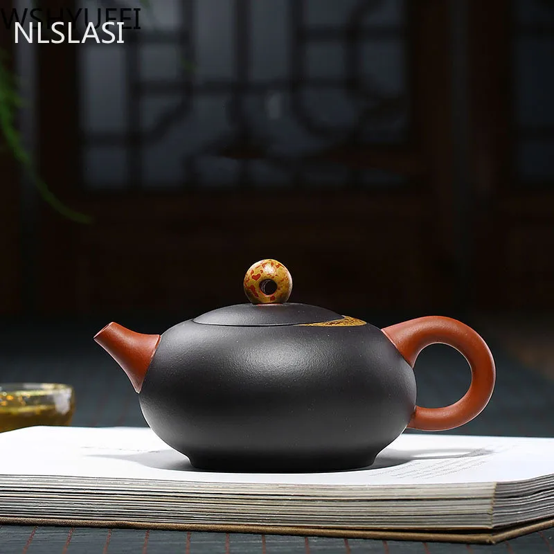 

Yixing tea pot purple clay Xishi filter teapots beauty kettle Raw ore Handmade Boutique Tea set authentic Tie Guanyin 150~280ml