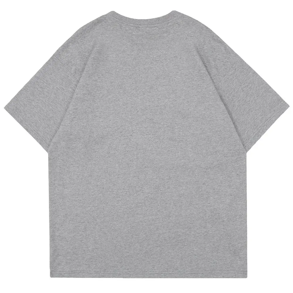 Футболка мужская оверсайз с круглым вырезом хлопок пэчворк уличная одежда в