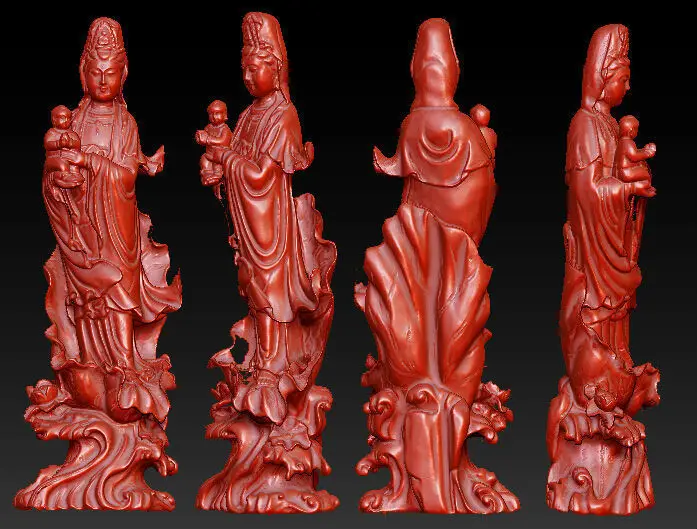 

3D model for cnc 3D carved figure sculpture machine in STL file format The Chinese culture,Songzi Niangniang,Songzi Guan Yin