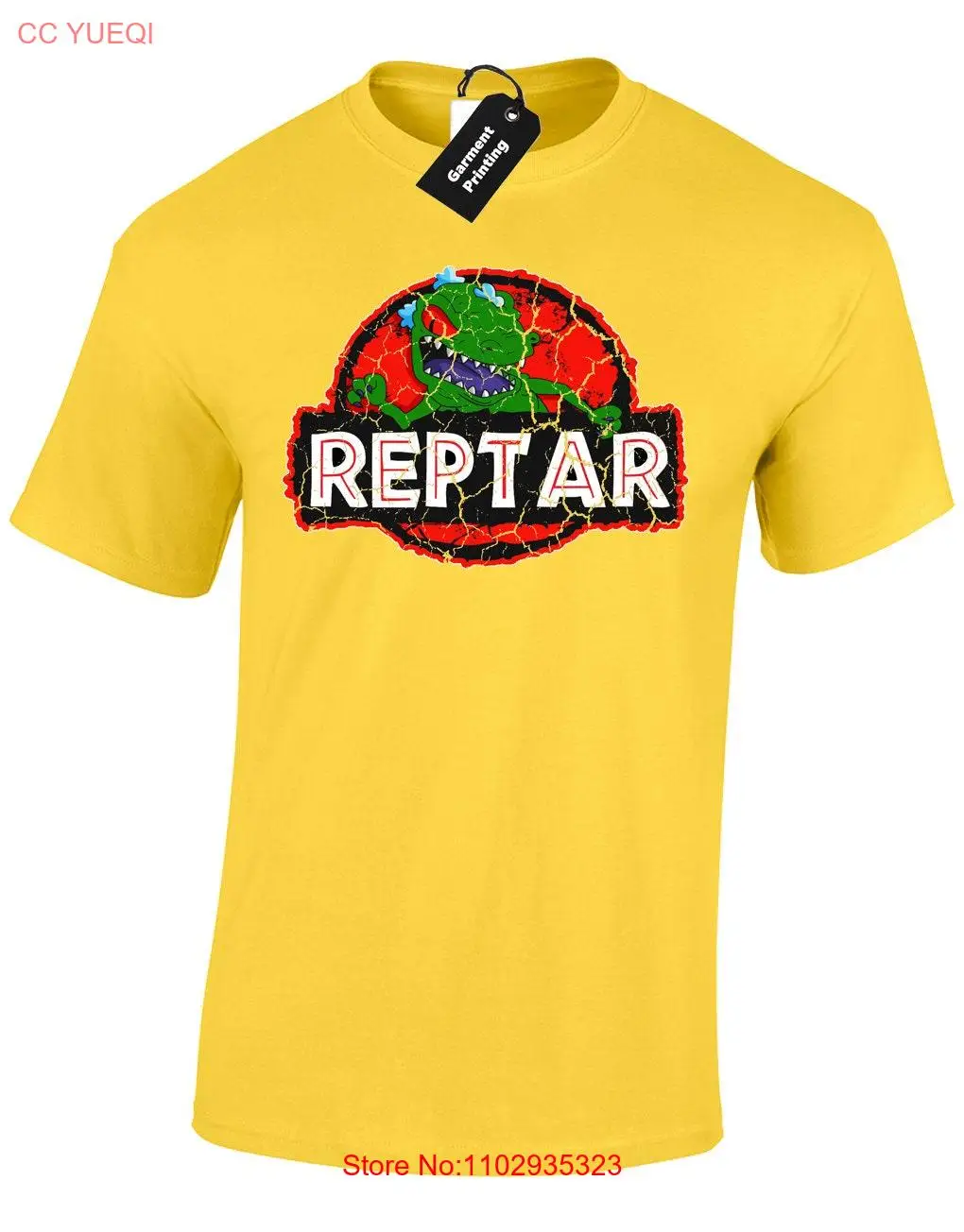 Мужская футболка Reptar детская винтажная комедийная с героями мультфильмов 90-х