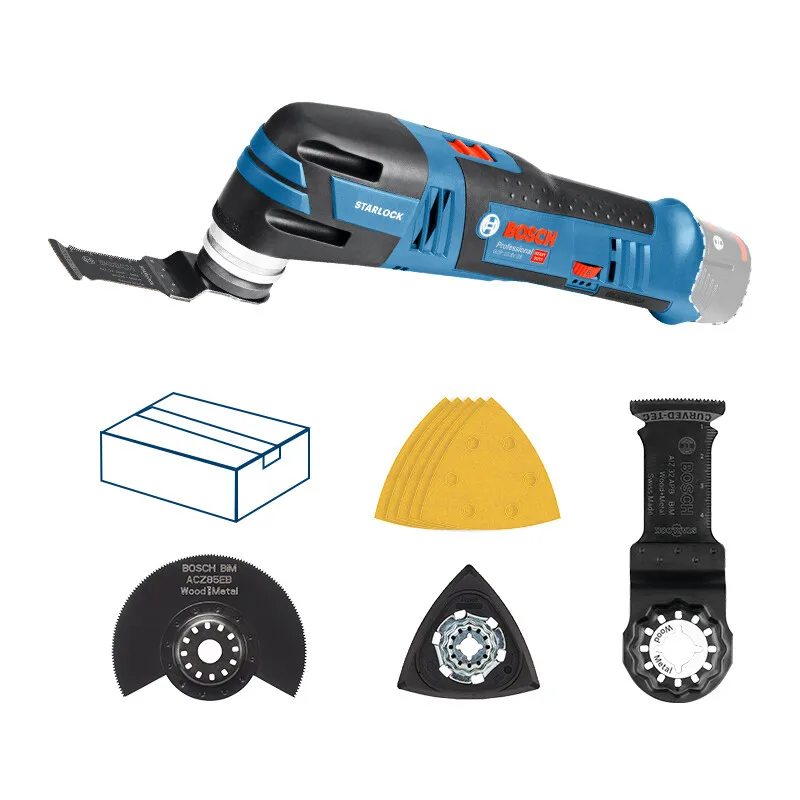 Bosch GOP12V-28 Многофункциональный перезаряжаемый беспроводной универсальный набор сокровищ, бесщеточный двигатель, колеблющийся режущий шлифовальный станок