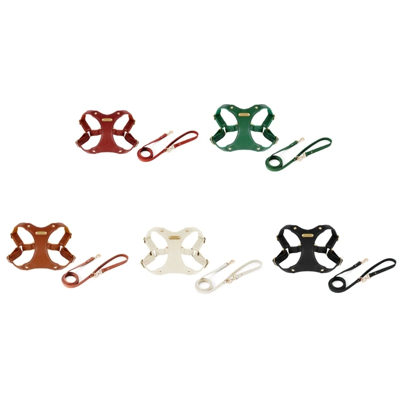 

Dogs Harness Adjustable Dog Vest Harness Leash Set Walk Training Harness Leash Dropship