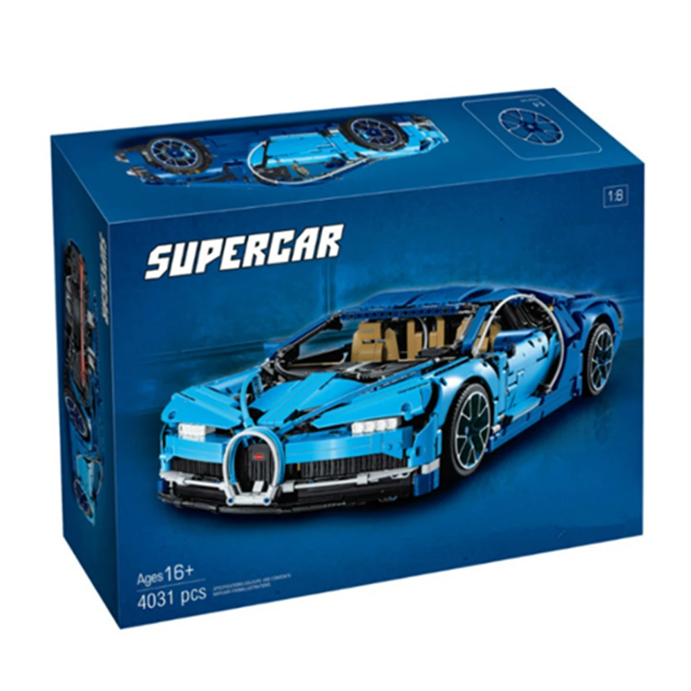 

TECHNICLA FIT 42083 3636Pcs Car Bugattied Series Chirons Super Sports Racing Building Blocks Set Kids Toys Children Gift Bricks