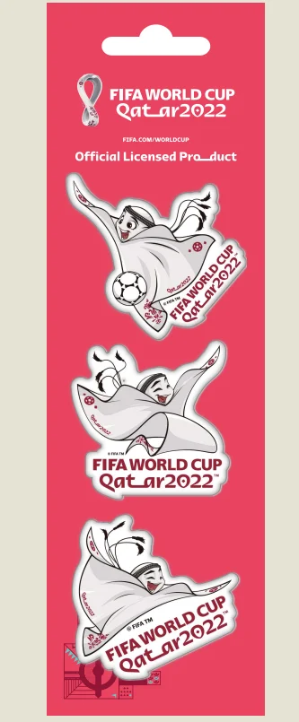 

Official authentic 2022 Qatar world cup mascot refrigerator stickers magnetic stickers