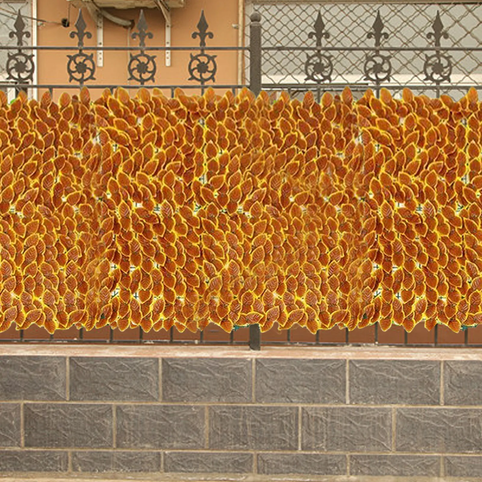 

Artificial Fence Leaf Fence Wall Privacy Protect Screen Wall Ivy Garden Courtyard Green Fence Home Balcony Privacy Decorative