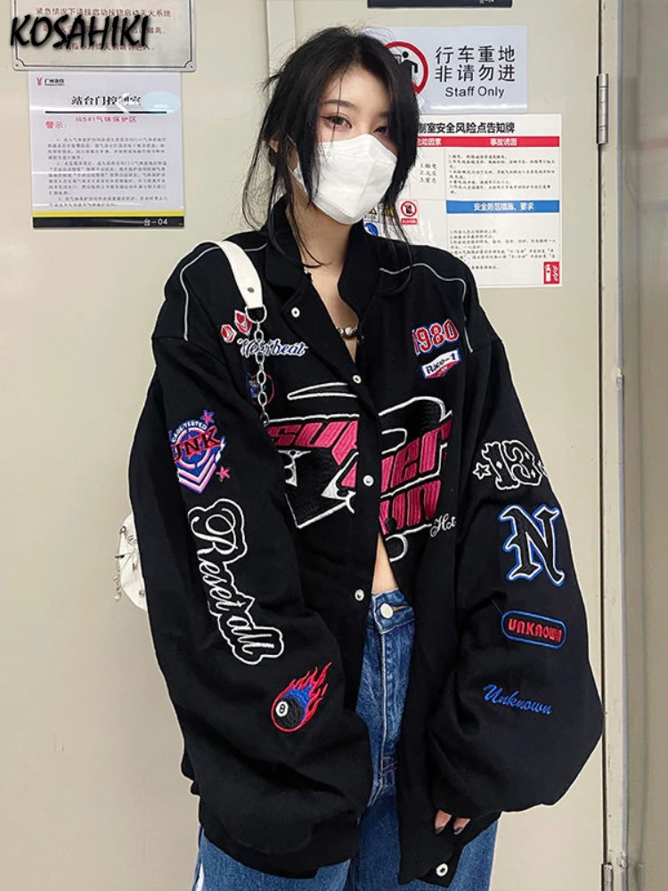 Женская бейсбольная куртка в стиле Харадзюку на весну и осень |