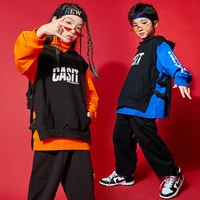 kid hip hop clothing sweatshirt sleeveless hoodie vest streetwear jogger sweat pants for girls boys jazz dance costume clothes