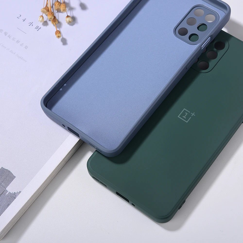 Оригинальный чехол Oneplus 8T роскошный шелковистый мягкий на ощупь жидкий