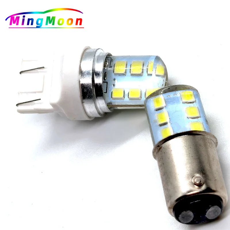 

5 шт., Автомобильные светодиодные лампы BA15S 1156 1157 BAY15D T20 12smd