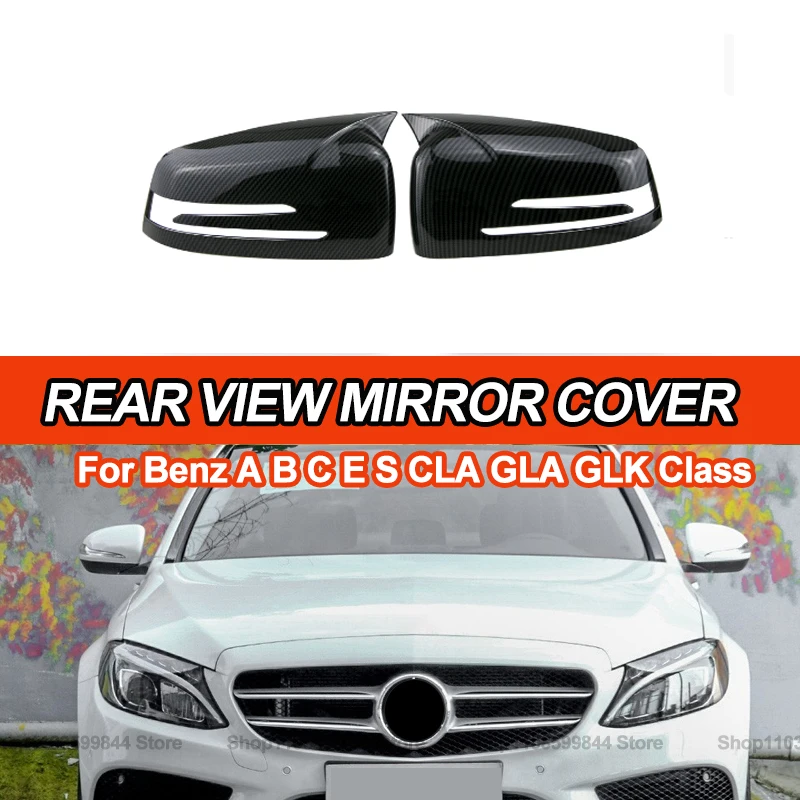 Зеркальные защитные колпачки L &amp R для Mercedes Benz A B C E S CLA GLA GLK Class 176 W246 W212 W204 C117