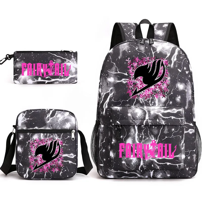 

Fairy Tail Teen Student School Bag Traveling Bag Boys Girls Bag Cartoon Printing Bag Children Backpack Leisure Bag